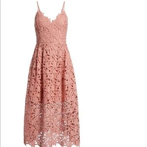 ASTR the label lace midi dress
